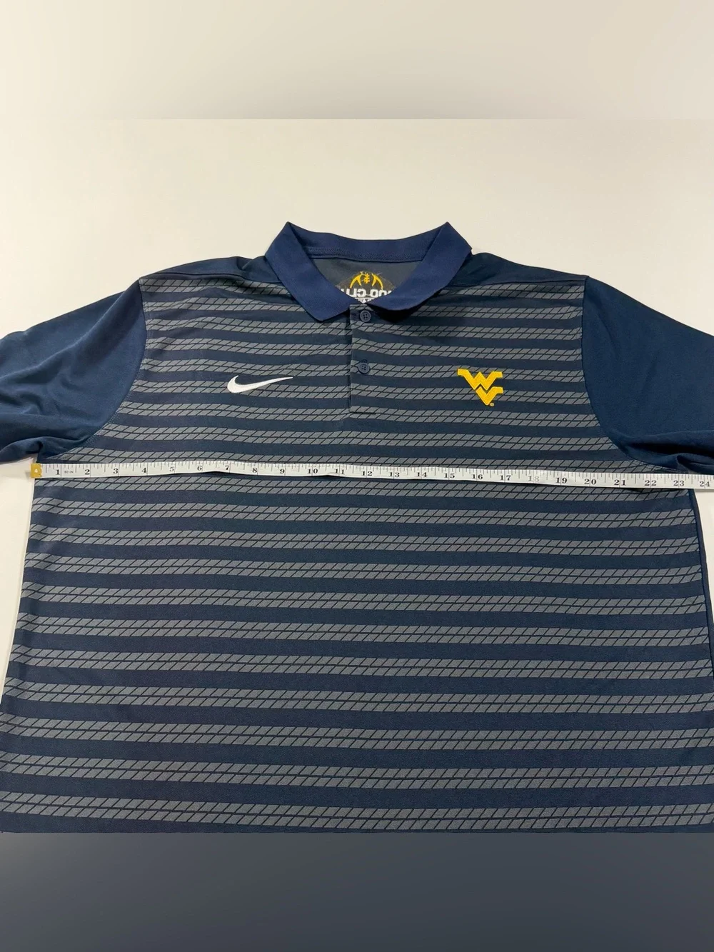 NWT Nike West Virginia Mountaineers Coaches Victory Dri-FIT 1100 Club Polo L WVU